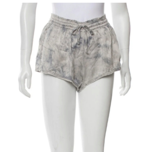 LoveShackFancy Silk Mini Shorts - Picture 1 of 3